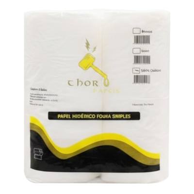 Papel Higiênico 100% Celulose 300m Folha Simples c/ 8 rolos