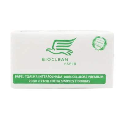 Papel Interfolha Branco Alvejado 20x21 Bioclean